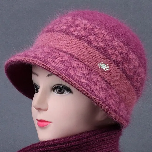 Ladies elegant knitted hat in different colours