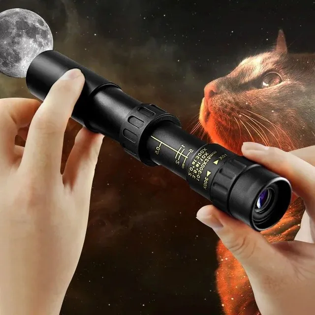 Portable telescope with long range Professional HD telescope Monocular telescope with night vision 10-300x approach