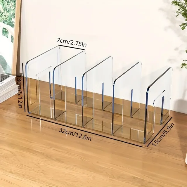 1pc Transparent acrilic sac rack cu separatoare, dulap și garderoba organizator, pentru dormitor și dormitor