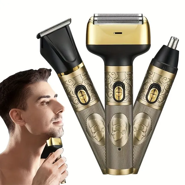 3v1 Electric shaver, nose hair clipper