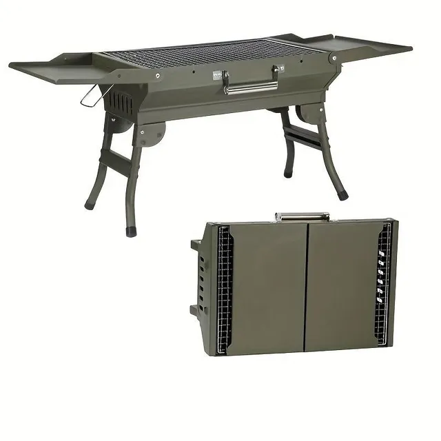 Barbecue for charcoal, 1 pcs, folding, portable barbecue for trips, camping and picnic - with legs