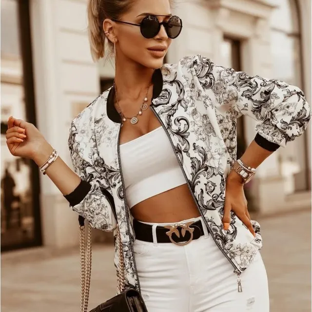 Women's fashion bomber jacket