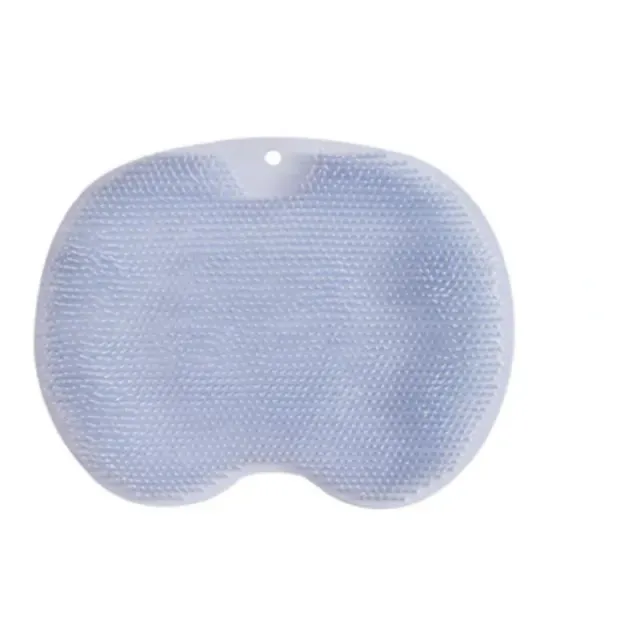 Silicone massage mat for shower with suction cups