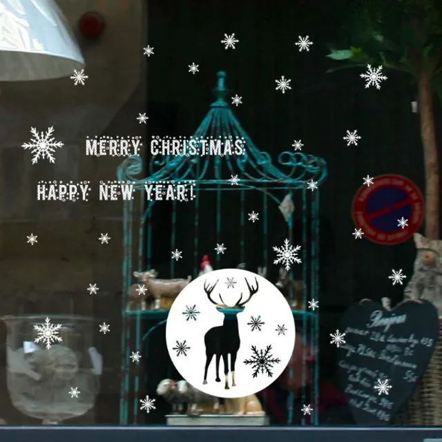 Christmas window stickers