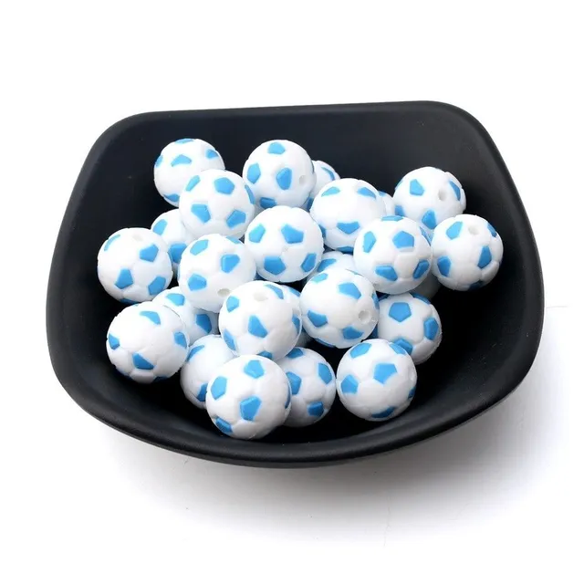 Silicone beads in the shape of balls J3219