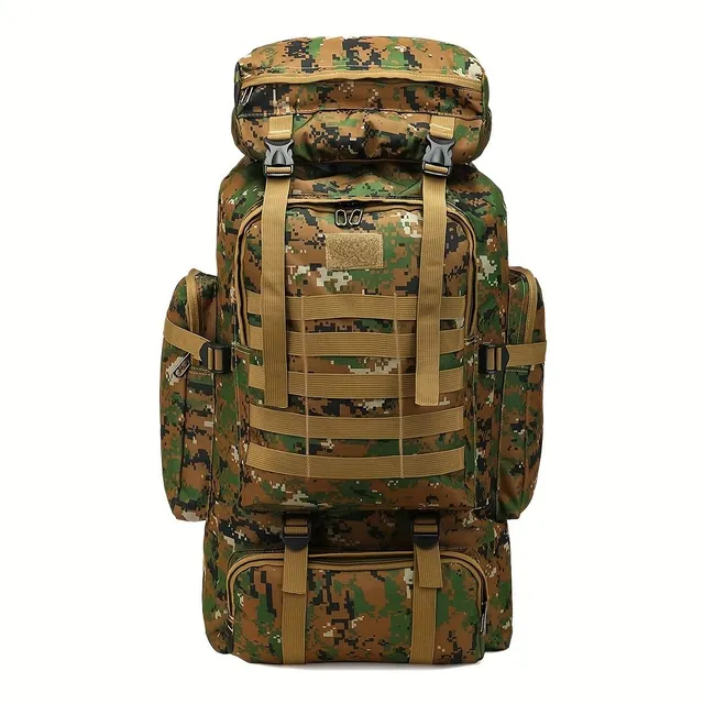 Waterproof backpack 80L for outdoor training, camping, hunting and trekking