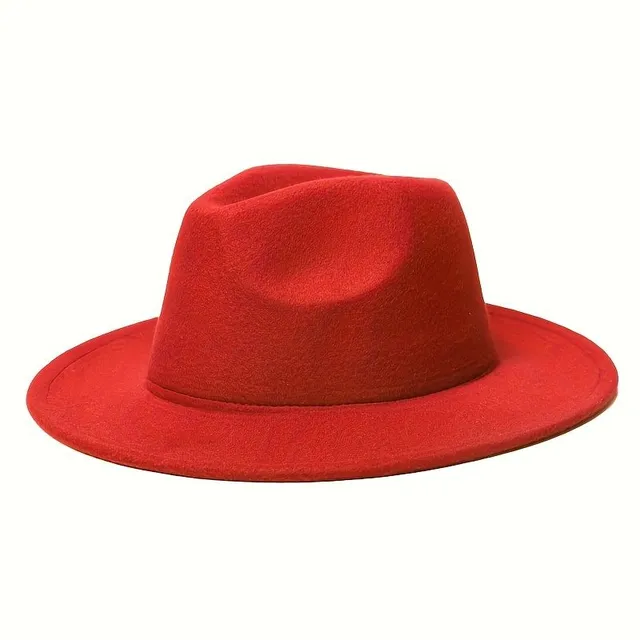 Cappello Fedora unisex in colori bonbon - Cappello classico a tesa larga, in feltro in stile jazz - Trilby