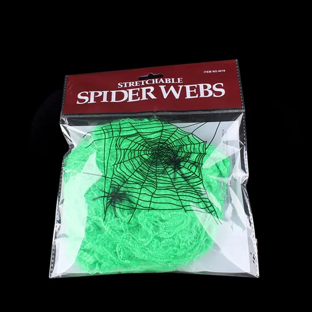 Spooky decorative wind-up spider web for Halloween