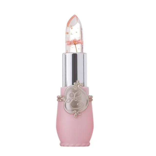 Transparent lip gloss - floral lipstick