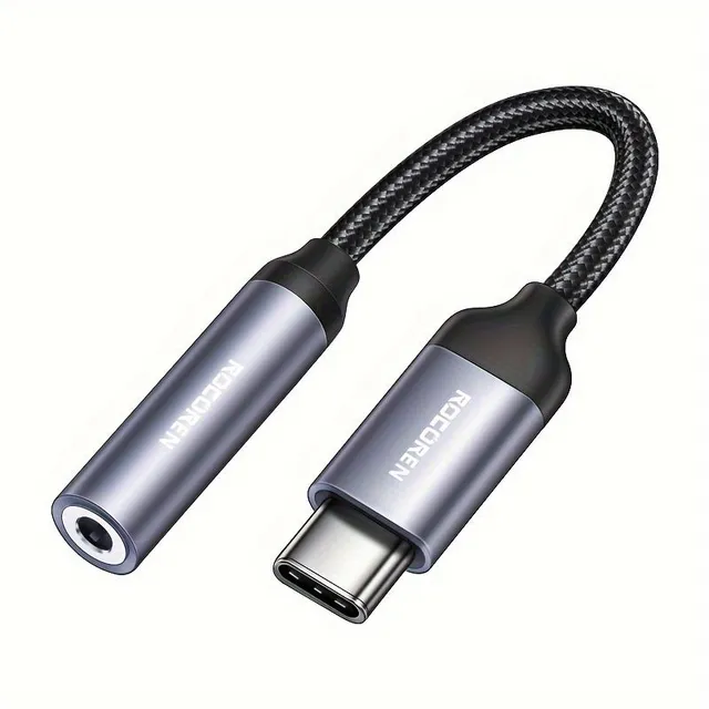 Rocoren USB Adapter typ C na 3,5 mm gniazdo słuchawkowe