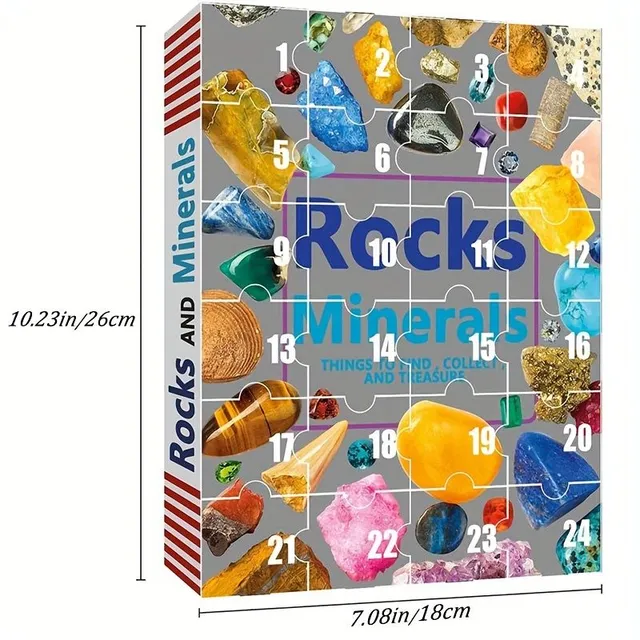 Christmas Advent Calendar 24 Natural Crystals Christmas Magic Expectation Christmas Joy