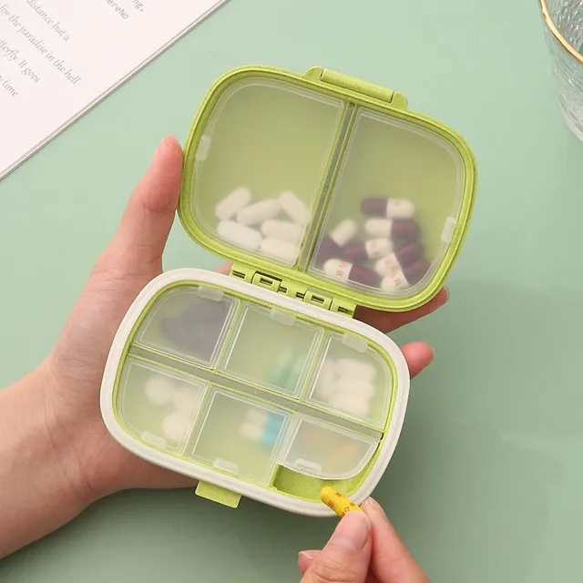 Practical small modern trends travel monochrome organizer for drugs - more colors