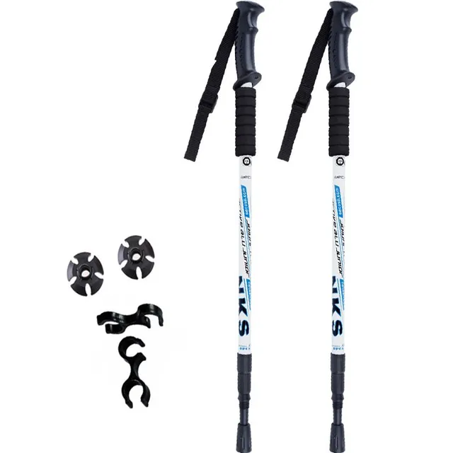 Telescopic trekking poles - 8 colours - 2 pieces