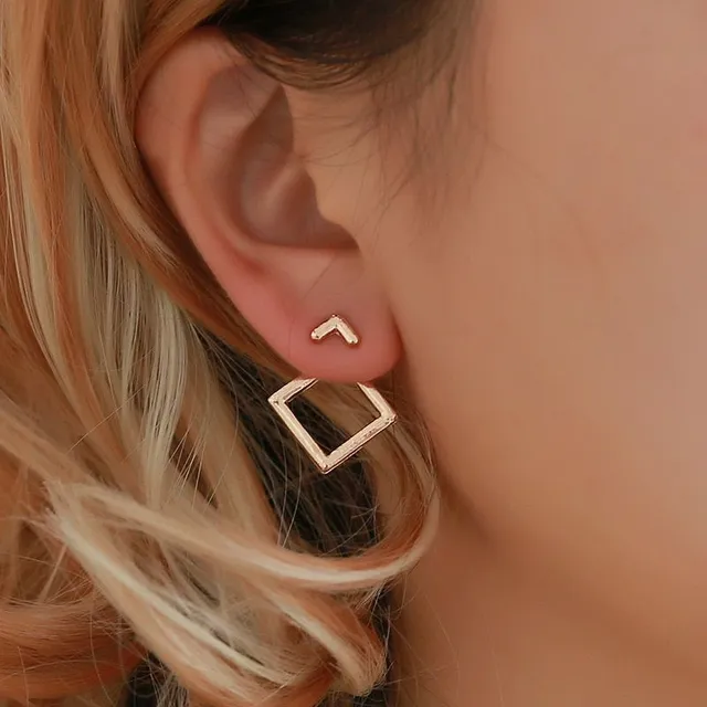 Stylish earrings in interesting design - Samantha