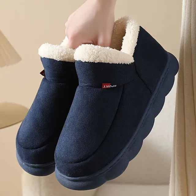 Men's Soft Teddy Pets Pets, Winter Cozy Boots, Against Slipping, Nazující