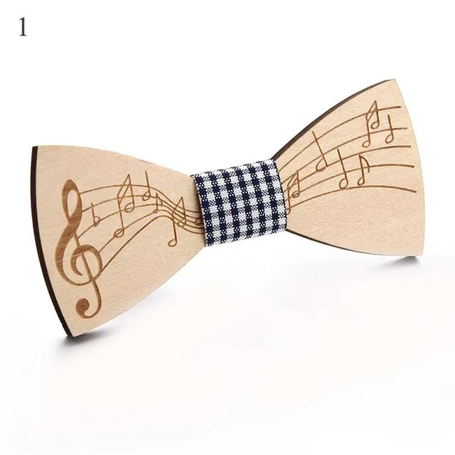 Men's designer wooden bow tie Franklin