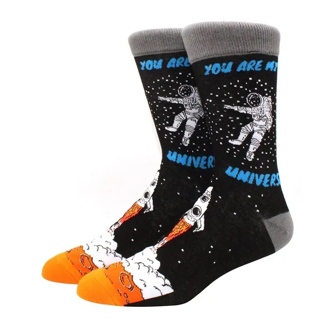 Funny colorful men socks for winter