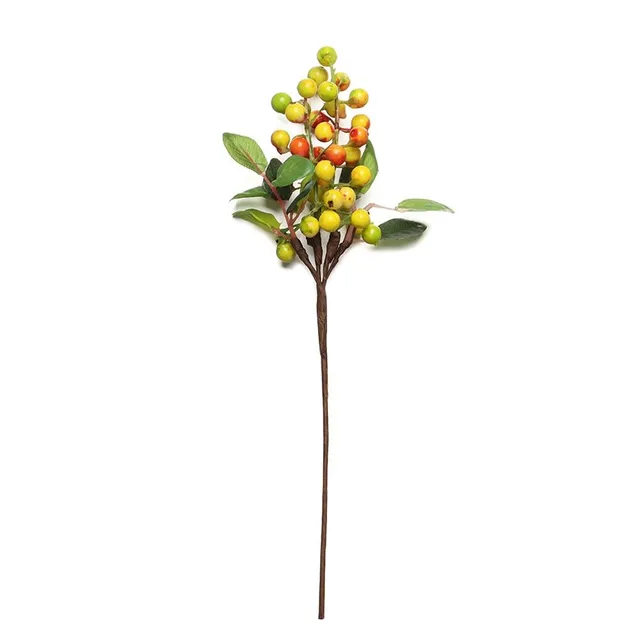 Easter decorative branch with artificial coloured eggs