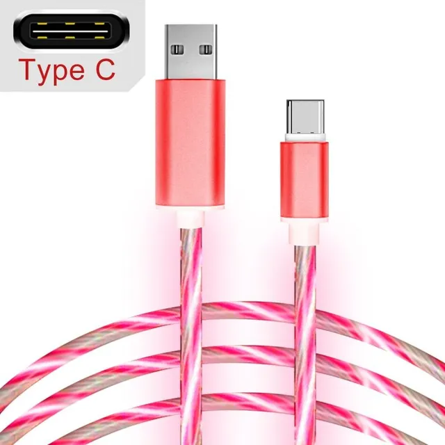 Illuminated charging cable