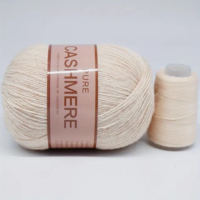 Beautiful 98% cashmere yarn for hand knitting and crochet - soft and suitable for machines - ball for scarves, sweaters and more