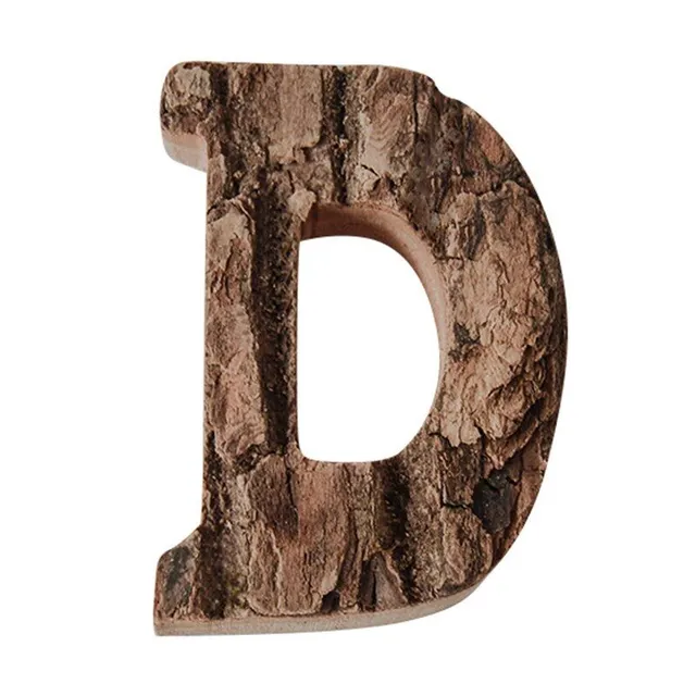 Dekoratívne drevené písmeno C475