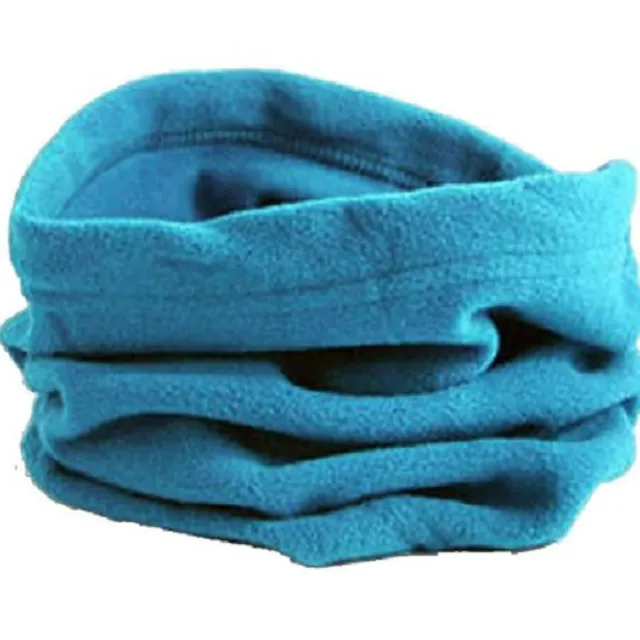 Unisex winter neck warmer and cap 2in1 - 14 colours svetle-modra