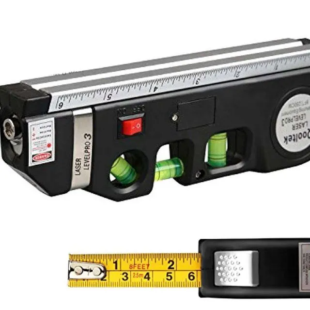 Laser water level with winding subway