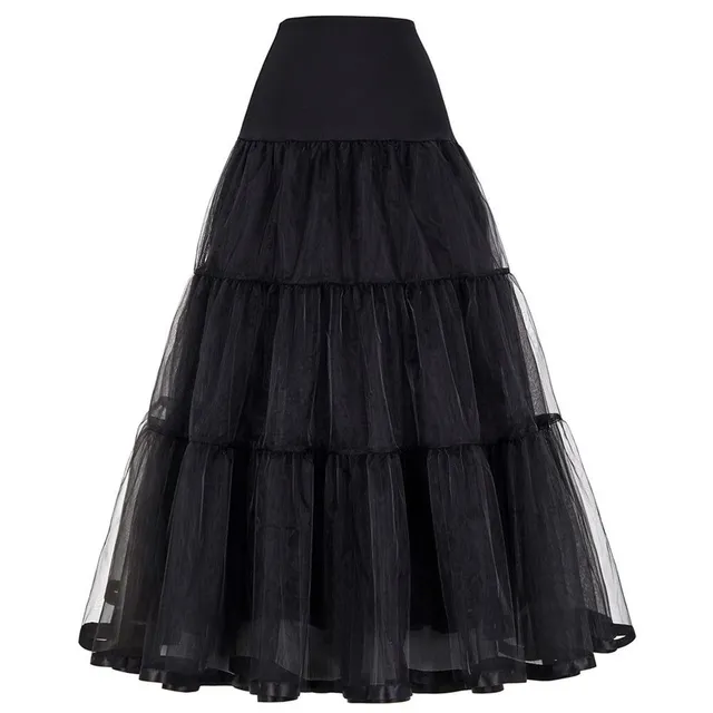 Long petticoat fluffy vintage petticoat with crinoline
