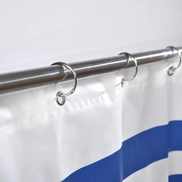 Metal hooks for shower curtain 12 pcs