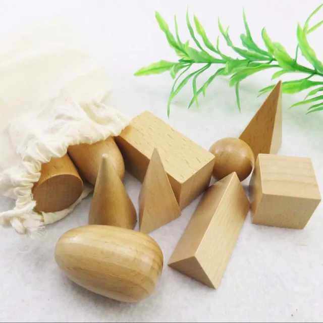 Wooden geometric solids