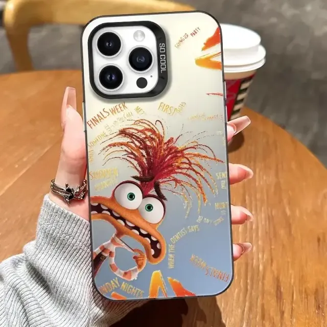 Roztomilý trendy kryt na telefony iPhone s různými motivy z pohádky V hlavě 2 - Inside Out 2