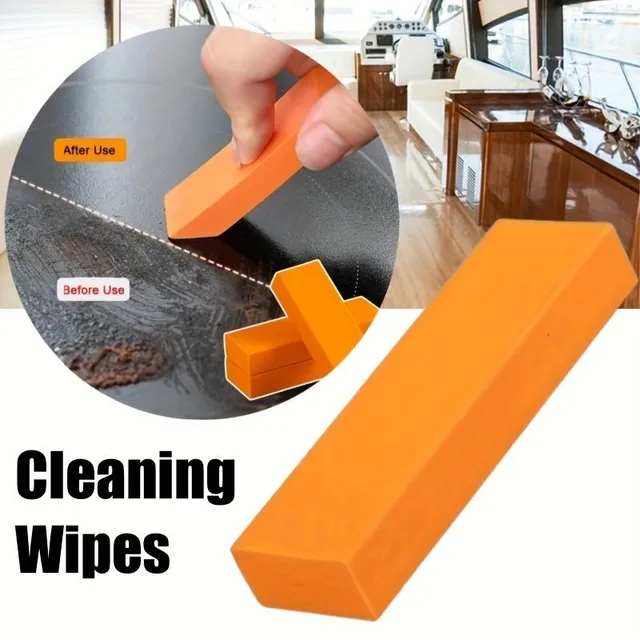 Remove immediately the water stone and rust with this easy-to-use rubber tool