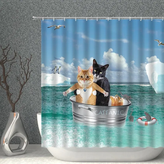 Funny shower curtain