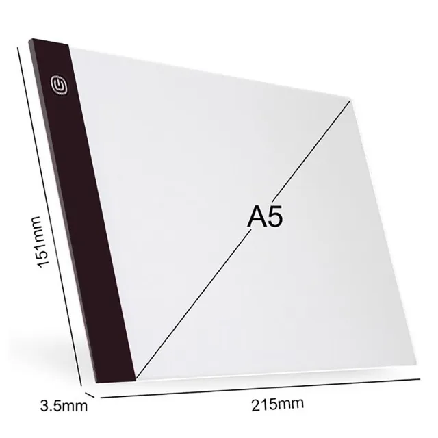 High Thin USB Art Light Drawing Pad A5