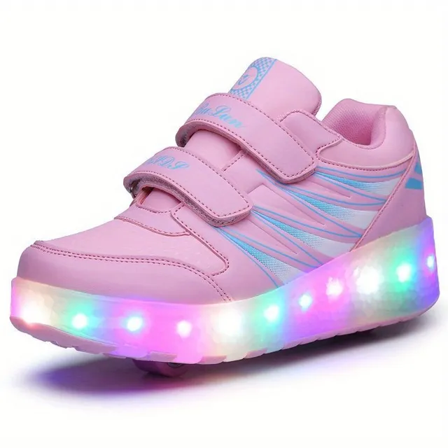 Gyerek LED Roller Sneakers 2in1