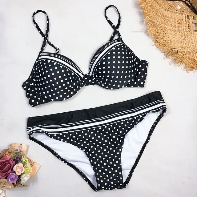 Costum de baie sexy pentru femei din două piese cu efect push-up