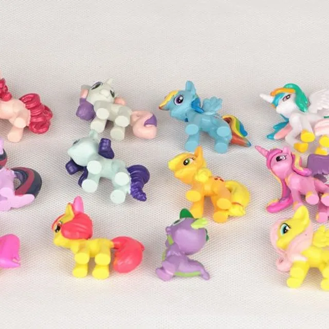 Set figurine My Little Pony cu 12 bucăți