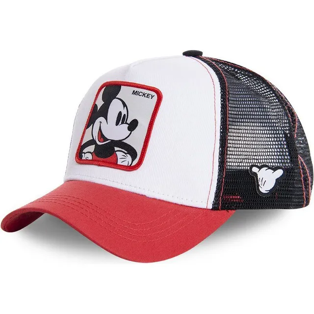 Unisex baseball cap with motifs of animated characters MICKEY RED