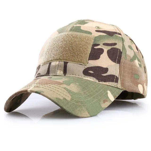 Military airsoft cap with buckle