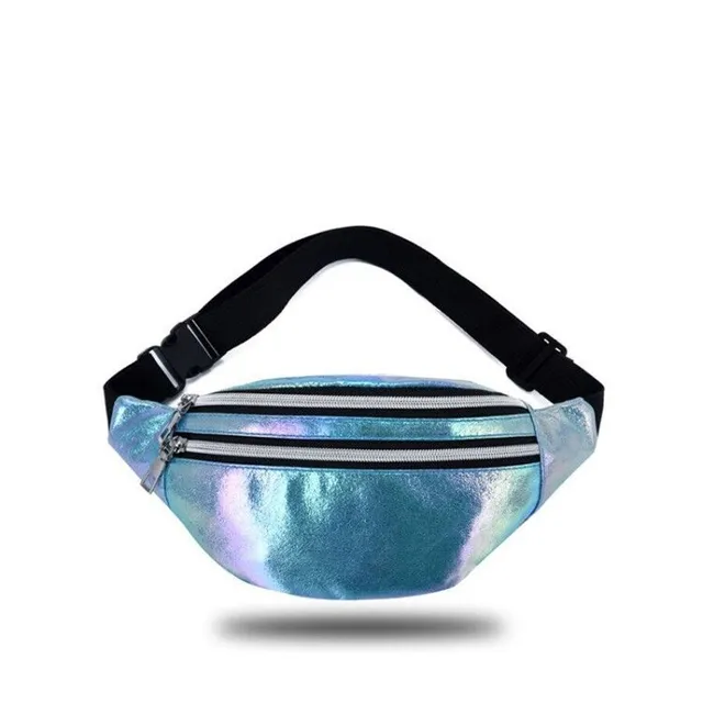 Stylowa torba nerka z holograficznym wyglądem Bryce