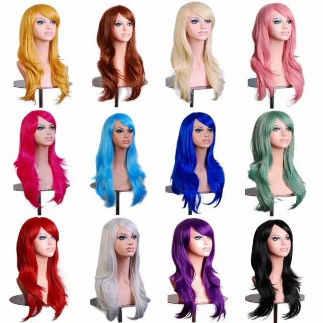 Synthetic Hair Grey Pink Blonde Wigs Wig