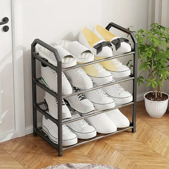 Organizador práctico para zapatos de gran capacidad, blanco, 4 niveles