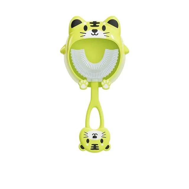 Silicone massage toothbrush for children