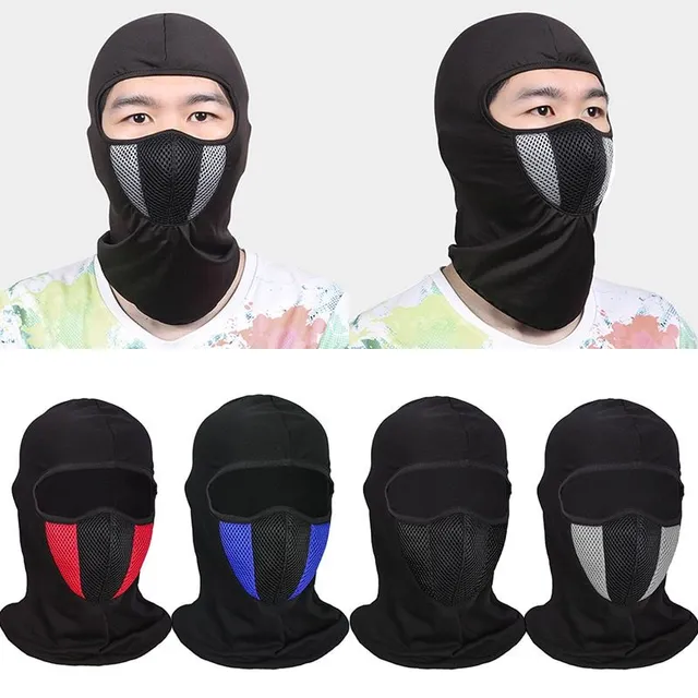 Breathable motorcycle hood in various designs