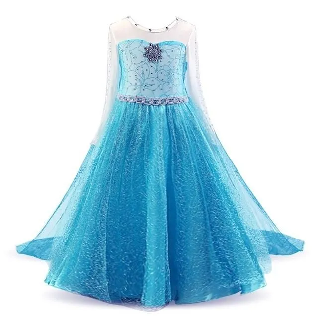 Costum de prințesă Frozen pentru fetițe