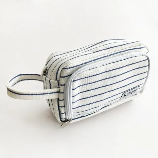 Spacious pencil case with pattern