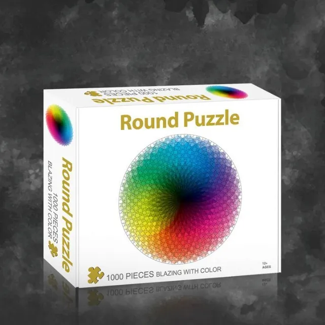 1000 kusov okrúhlych puzzle