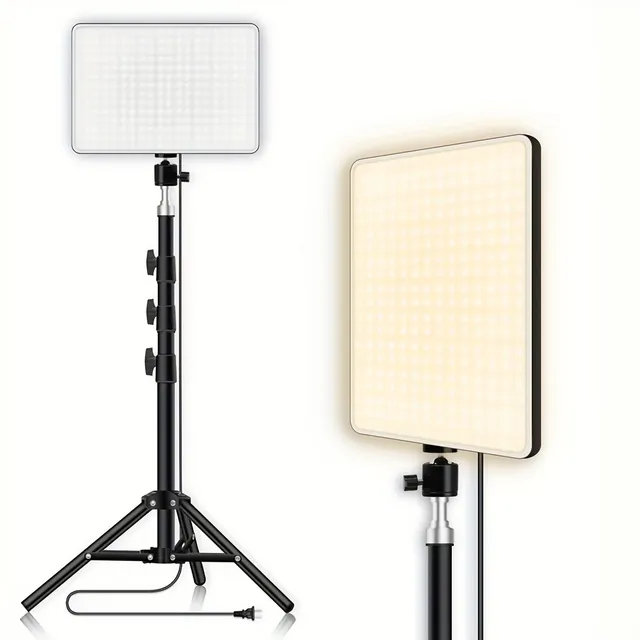 Circle LED light 25,4 cm with tripod (1,1 m) for studio, photo, makeup, meeting, group selfie, live streaming