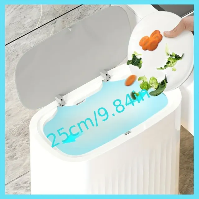 Coș de gunoi modern în stil nordic cu capac - compactare simplă și creativă - pentru baie, cameră de zi, dormitor - curățare ușoară și utilizare confortabilă