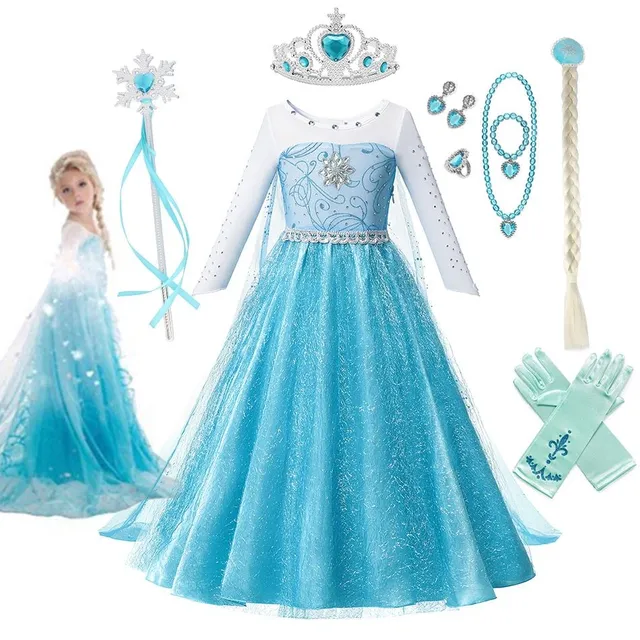 Robe magnifique pour fille Elsa